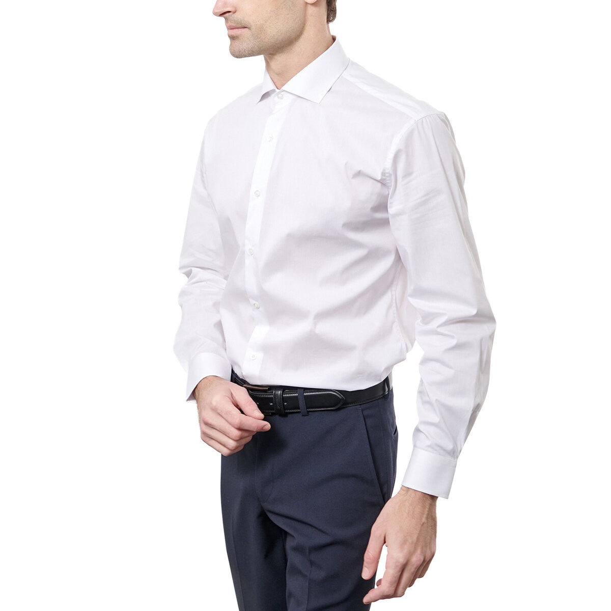 DKNY Camisa para Caballero Blanco Cuello 16.5 Manga 32/33