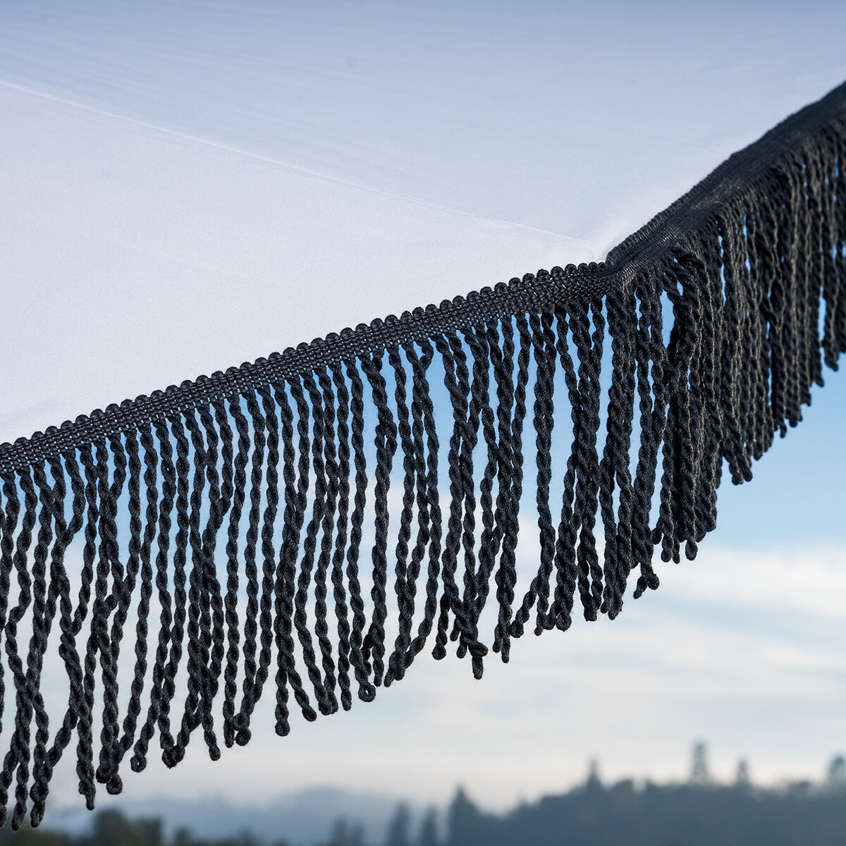 Sunvilla, Sombrilla Cabana de 3m con Fleco , Color Blanco