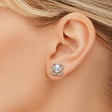 Aretes de Perlas Cultivadas y Diamantes 0.20ctw, , Oro Blanco de 14kt