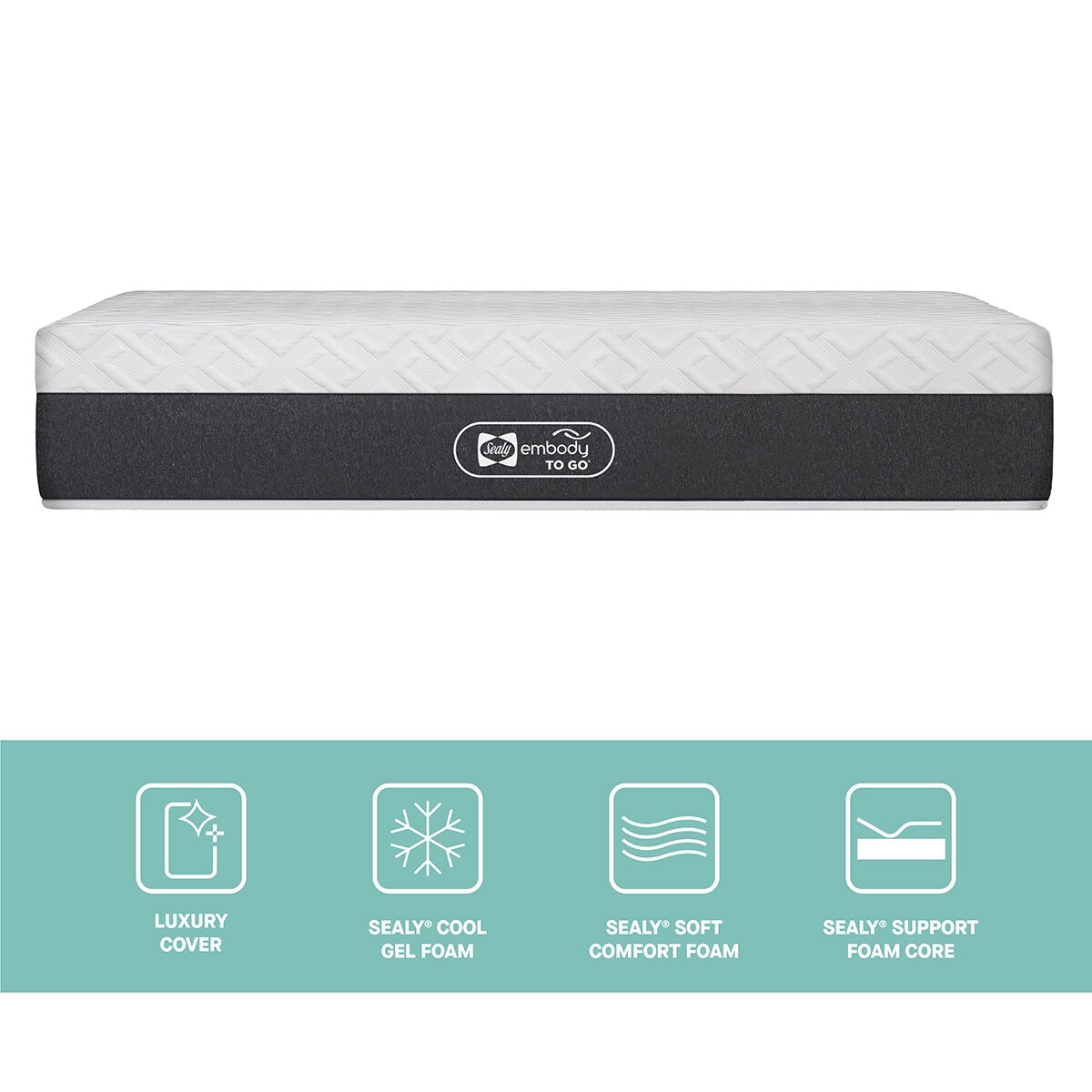 Sealy, Embody To Go, Colchón King Size Sealy, Embody To Go, Colchón King Size