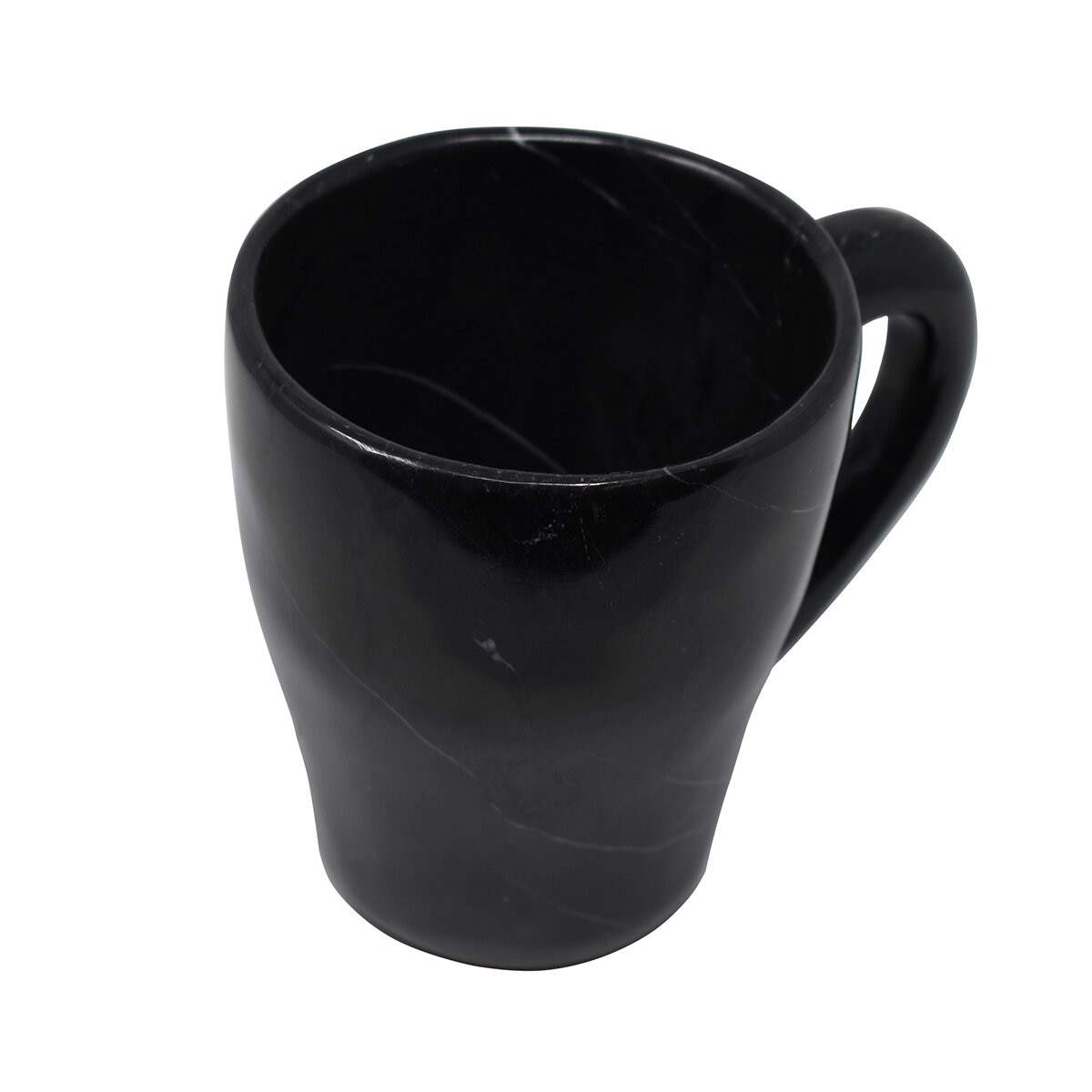 Luhom Juego de Tazas de Mármol 2 piezas Negro