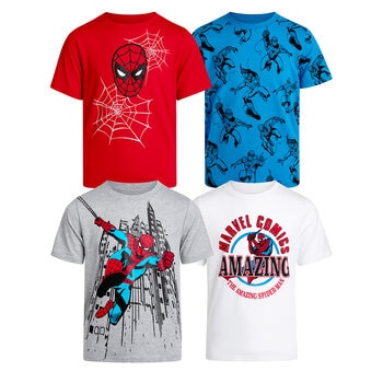 Playera 4 piezas para Niños o Niñas Varias Tallas y Colores Playera 4 piezas para Niños o Niñas Varias Tallas y Colores