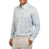 Lands End Camisa para Caballero Gris Chica