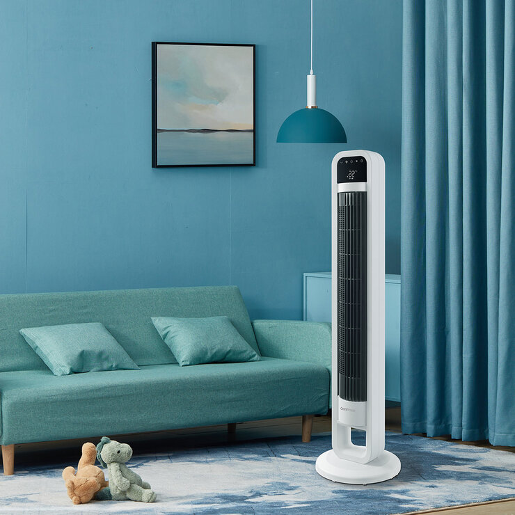 OmniBreeze, Ventilador de torre con control WiFi, 5 velocidades