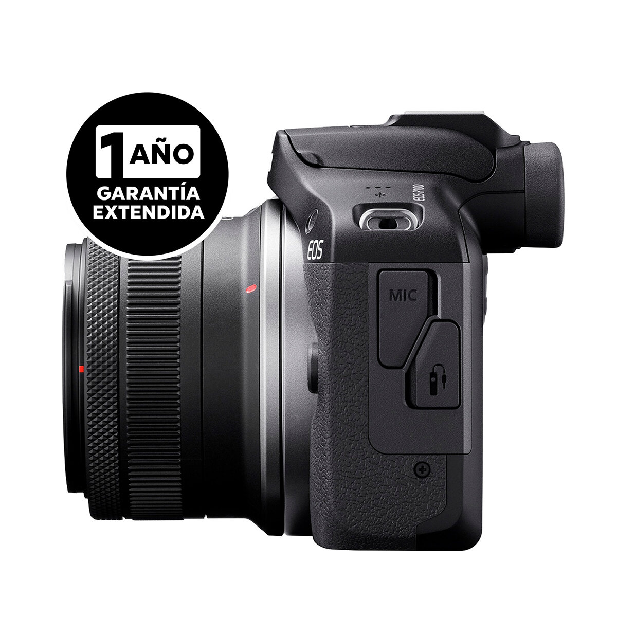 Canon, Cámara Digital EOS R100 RF-S 18-45mm + Garantía Extendida
