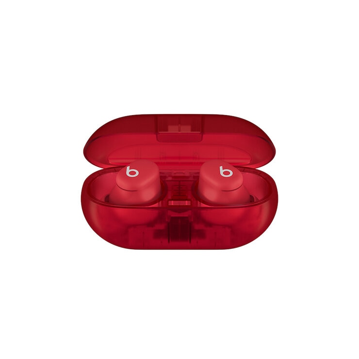 Apple Beats Solo Buds Transparent Red Apple Beats Solo Buds Transparent Red