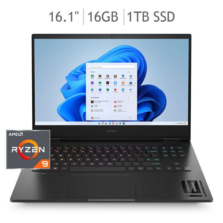HP Omen Gaming 16-xf0000la Laptop 16.1" Full HD AMD Ryzen 9 16GB 1TB SSD