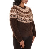 Mario Serrani Italy Suéter para Dama Café Chica