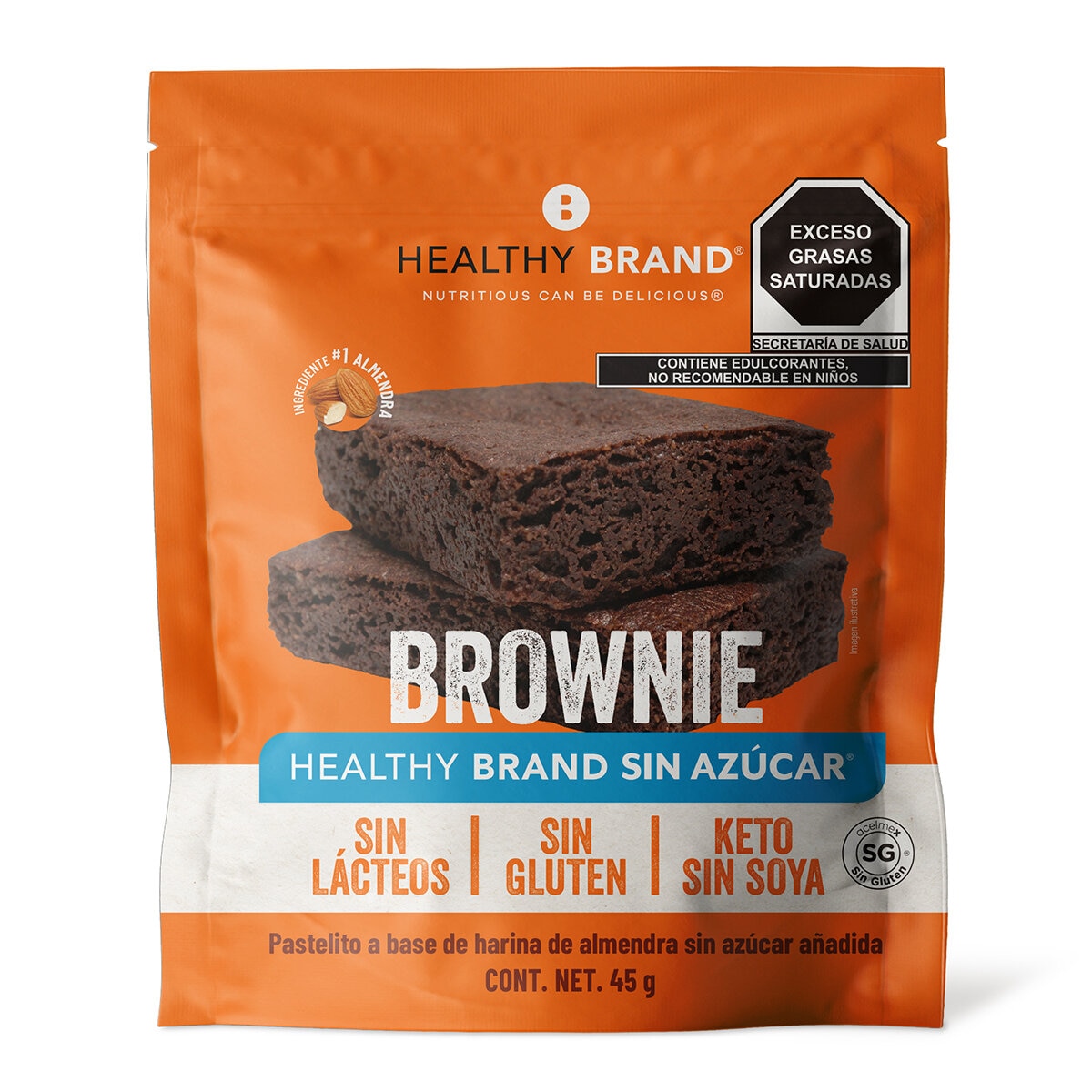 Healthy Brand Brownies Keto 10pzas de 45g c/u
