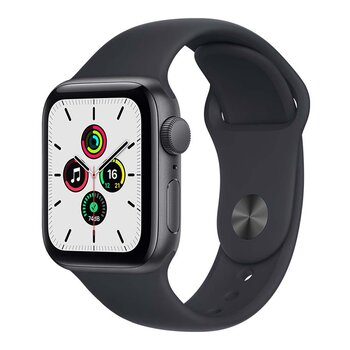 Apple Watch SE (GPS) Caja de aluminio gris espacial 40mm con correa deportiva color medianoche