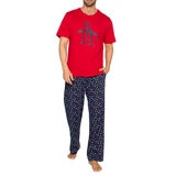 Original Penguin Conjunto Pijama para Caballero rojo mediana