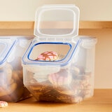LockNLock Juego de 3 Recipientes para Almacenamiento con Taza para Medida
