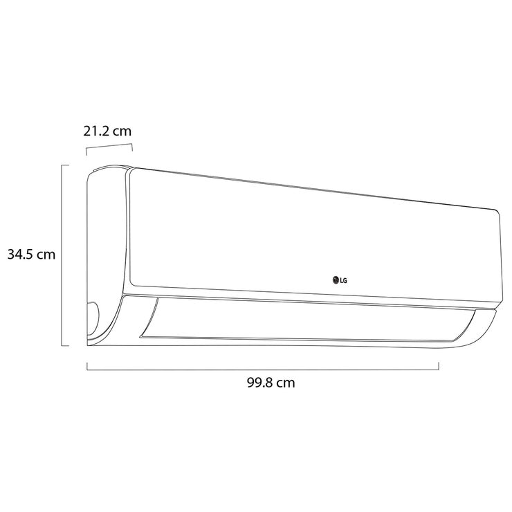 LG Aire Acondicionado ArtCool Inverter, VR242CW, Solo Enfriamiento, 220V, 2 Toneladas, 22,000 BTU/h, WiFi