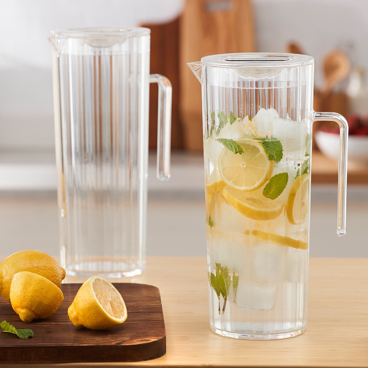 Jarras de Acrílico de 1.9L, 2 piezas