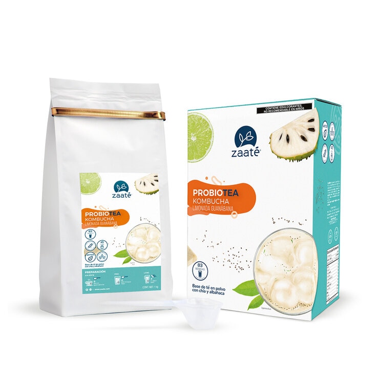 Zaaté Té Verde kombucha Limonada Guanábana Chía 1 kg