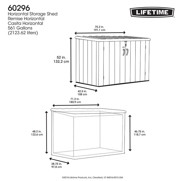 Lifetime, Cobertizo Horizontal