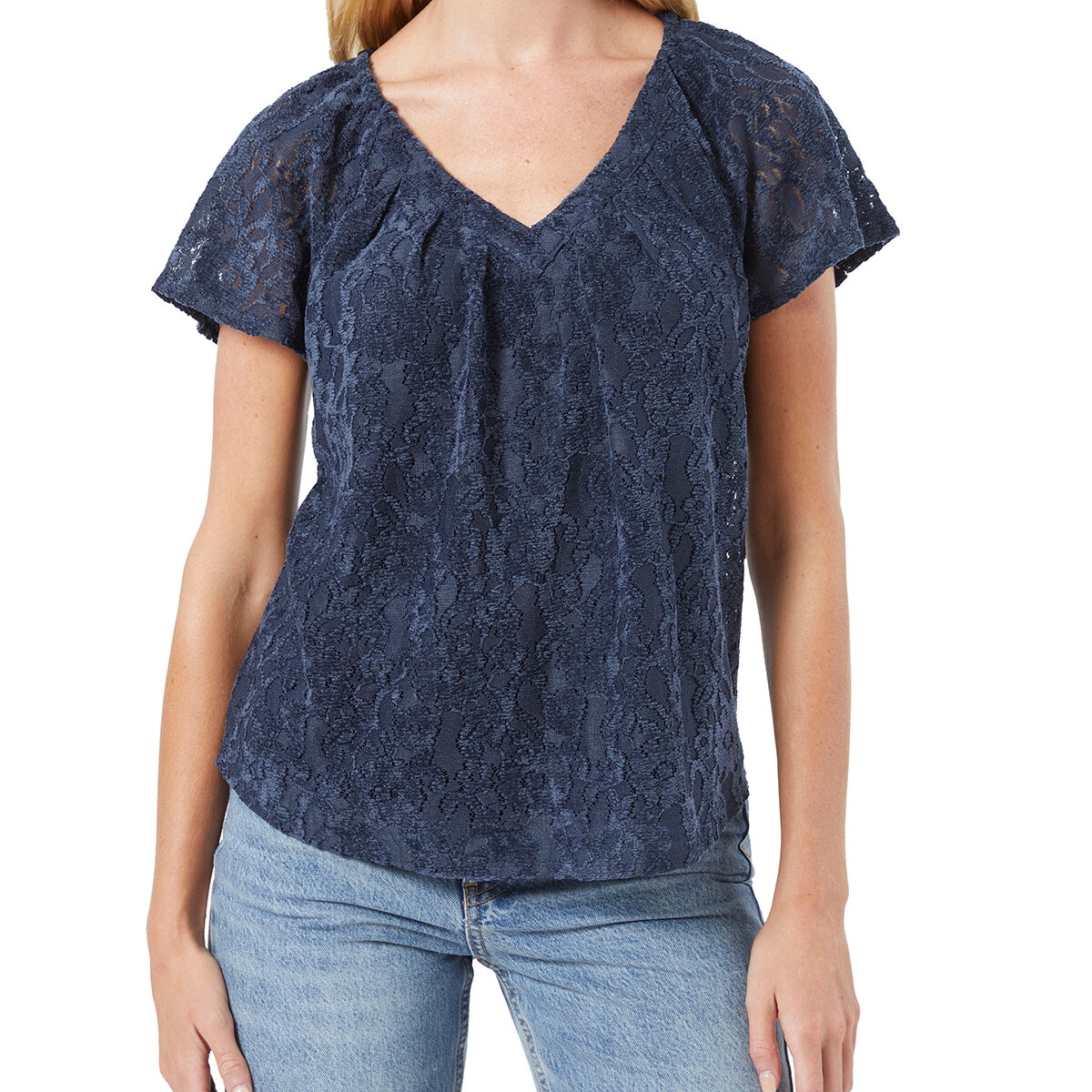 Cupio Blusa para Dama Azul Extra Grande