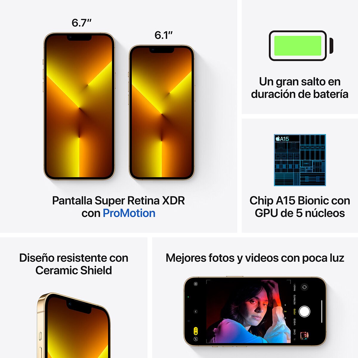 Apple iPhone 13 Pro 256 GB Dorado 