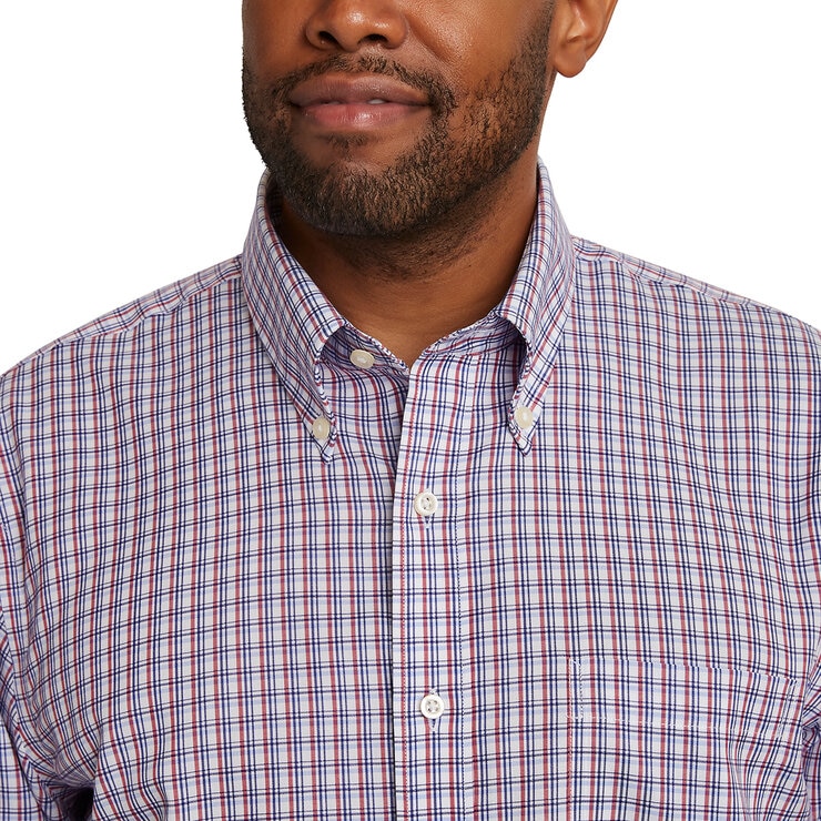 Kirkland Signature Camisa para Caballero Rojo Cuello 17 Manga 32/33