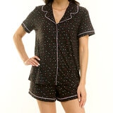 Jaclyn NY Pijama para Dama Negro Grande