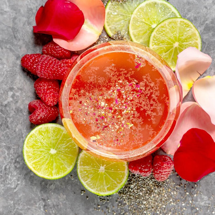 Zaaté Té Blanco Kombucha Limonada Frambuesa sin Azúcar 700 g