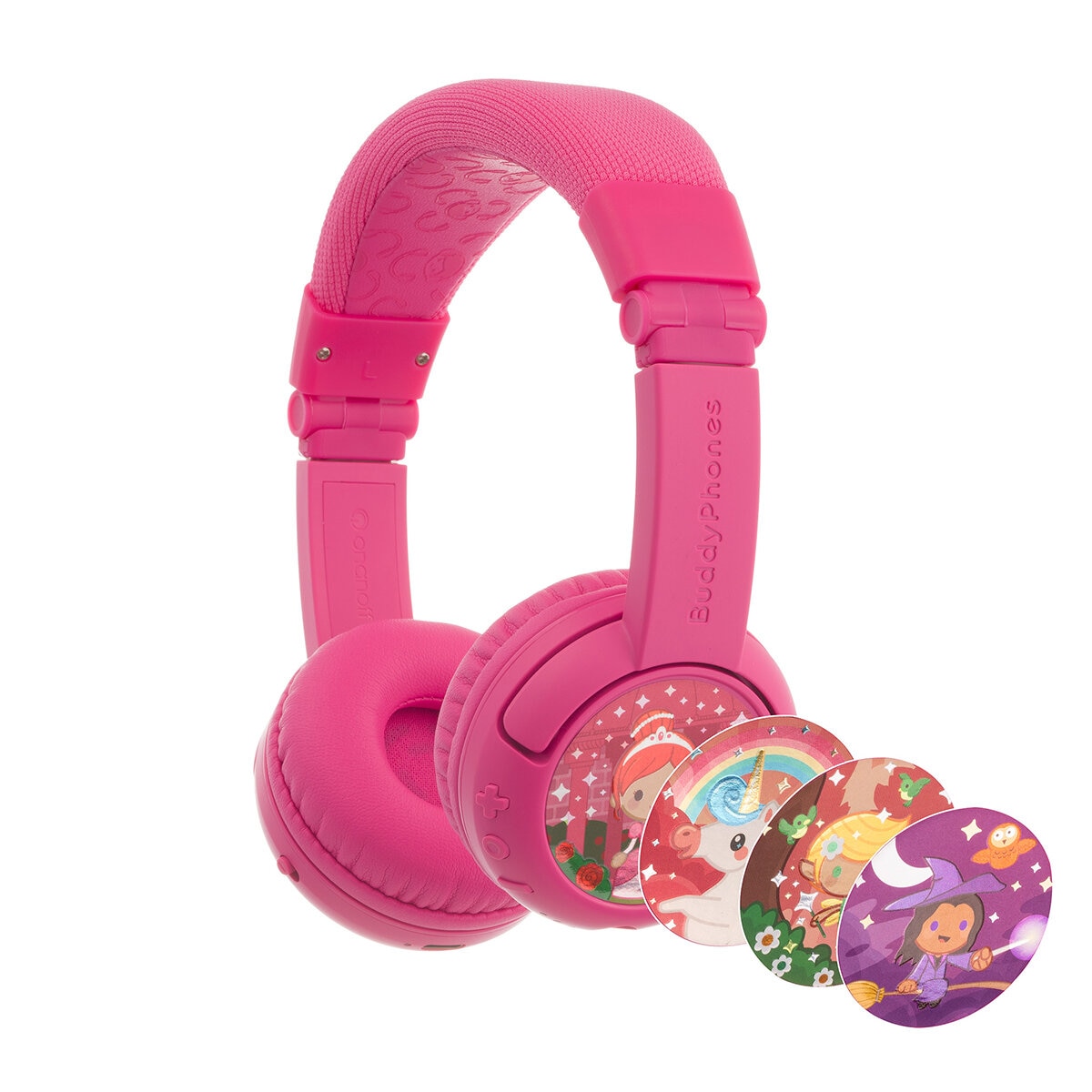 Onaoff Buddyphones Play Plus Audífonos Inalámbricos para Niños Rosa
