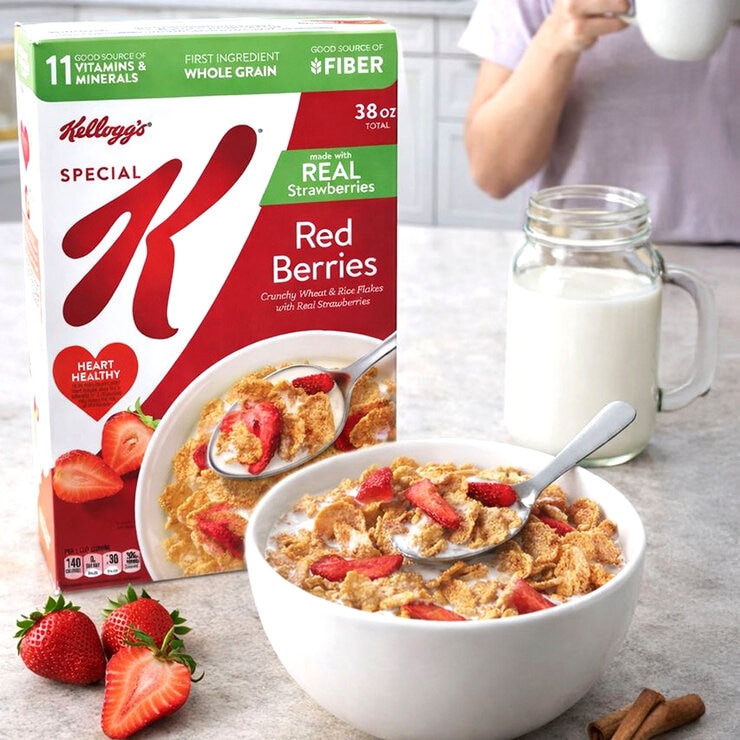 Kellogg’s Special K Cereal de Trigo y Arroz con Fresa 2/535 g
