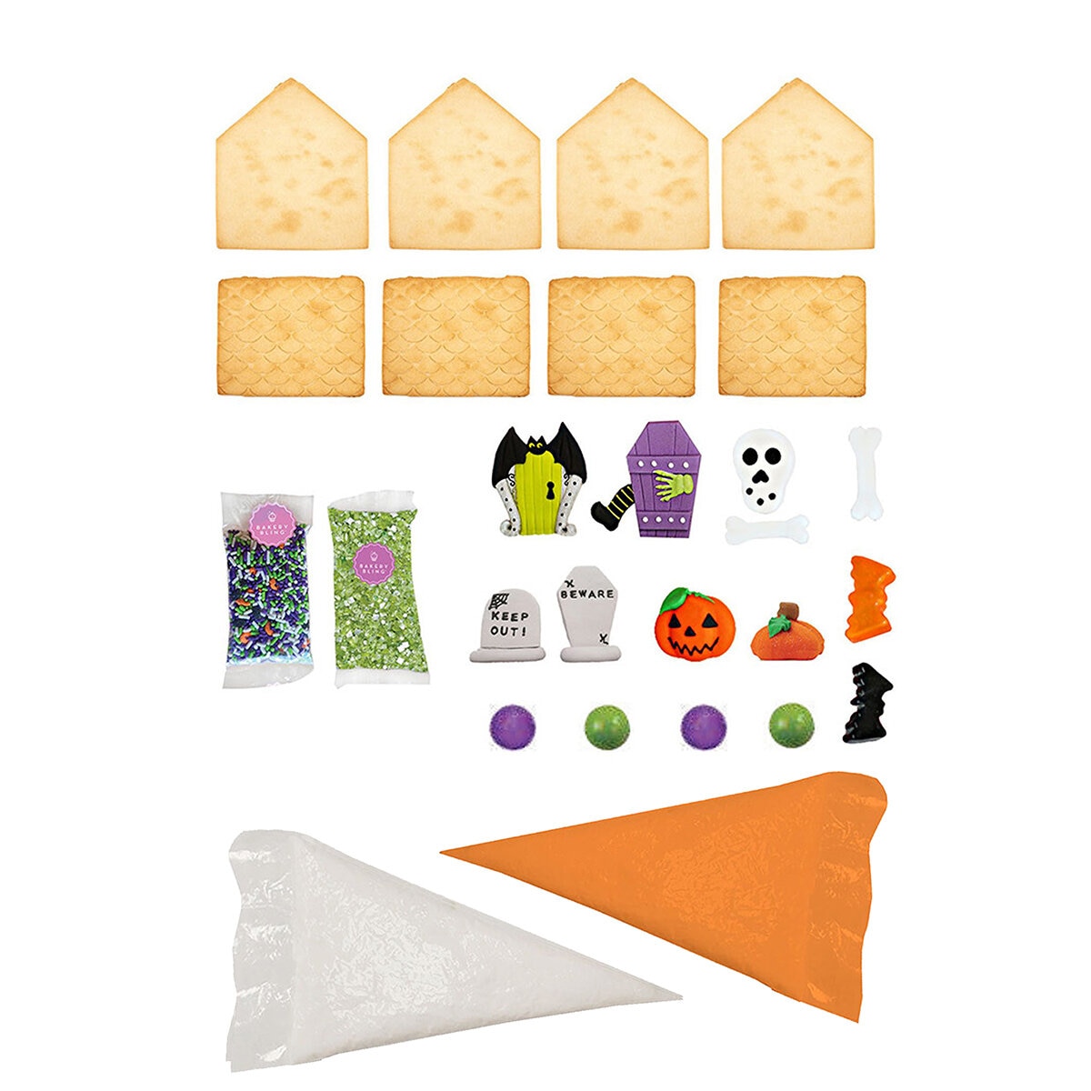 Bakery Bling Kit para Armar 2 Casas de Galletas Decoradas 785g