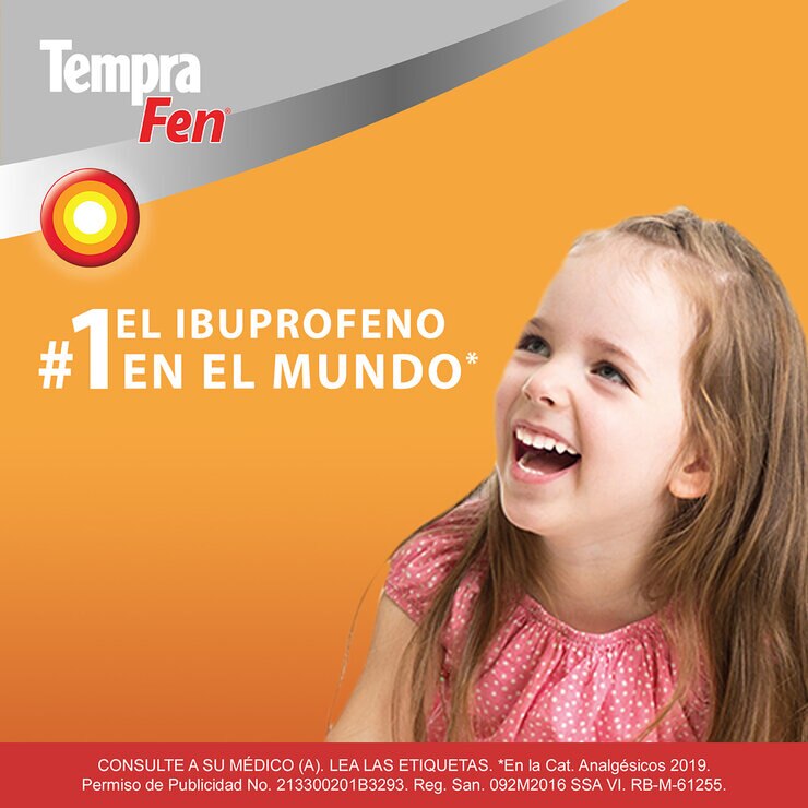 Tempra Fen Ibuprofeno suspensión 2 cajas con 100 ml