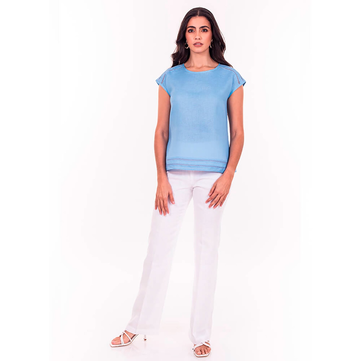 blusas color azul cielo