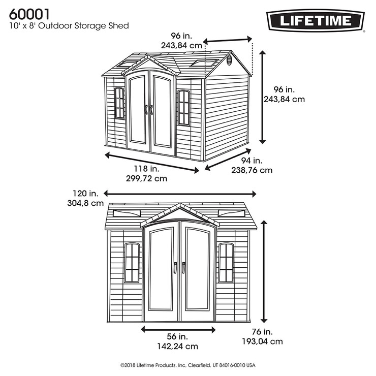 Lifetime, Gran Cobertizo de 4 Puertas