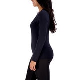 Lucky Brand Playera de manga larga para Dama Negro Chica
