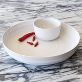 Over & Back Botanero Chip & Dip de Cerámica, 2 piezas