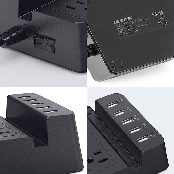 Bestek, Supresor Multicontacto tipo L MRJ2004-BK - Negro