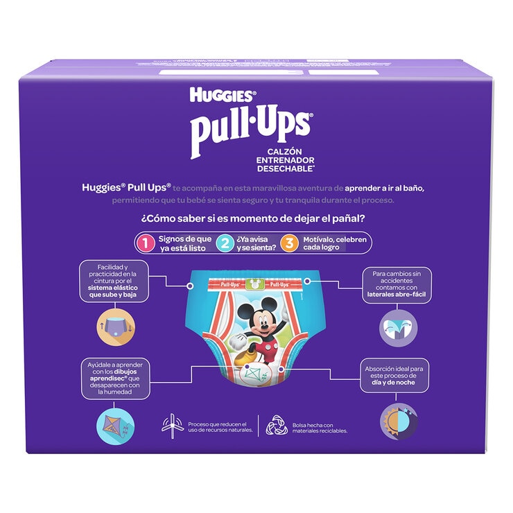 Pull-Ups Calzoncitos Entrenadores Etapa 5 para Niño 90 pzas