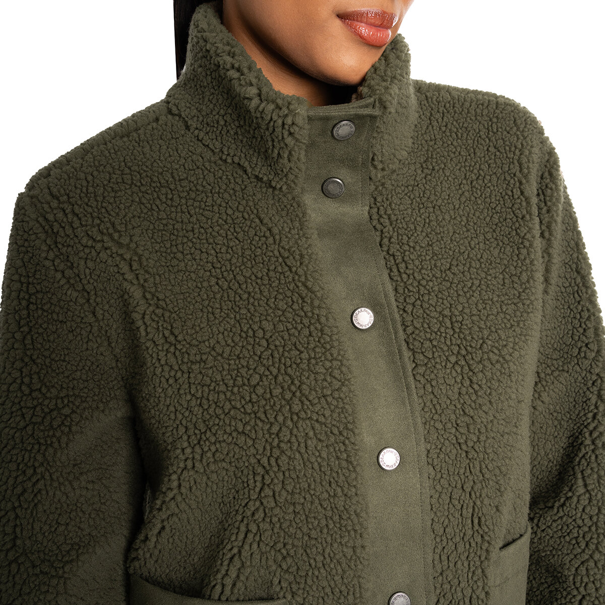 Bearpaw Chamarra para Dama Verde Grande