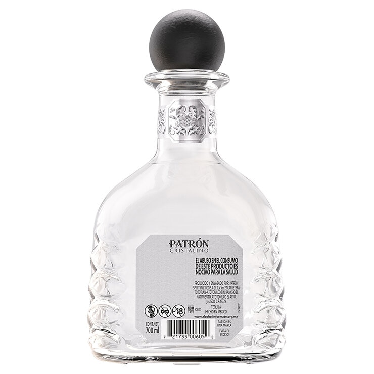 Tequila Patrón Cristalino 700 ml