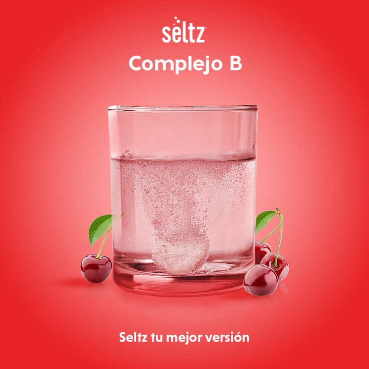 Seltz Complejo B 3 Tubos con 20 Tabletas Efervescentes c/u Sabor Cereza Seltz Complejo B 3 Tubos con 20 Tabletas Efervescentes c/u Sabor Cereza