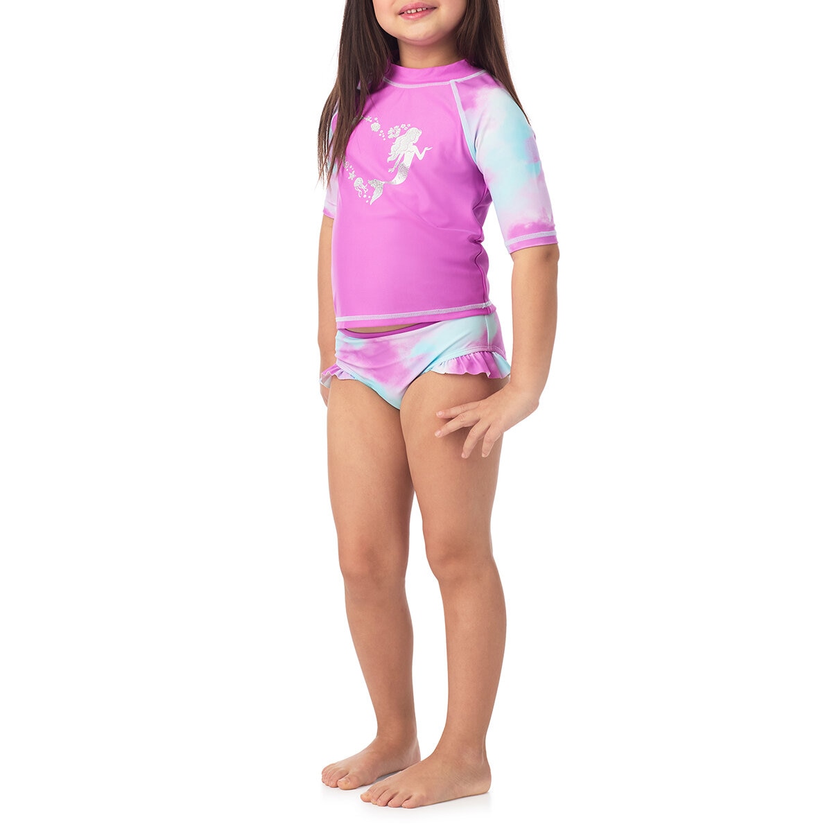 Saint Eve Traje de baño 2 piezas para Niños o Niñas Morado 4 Años