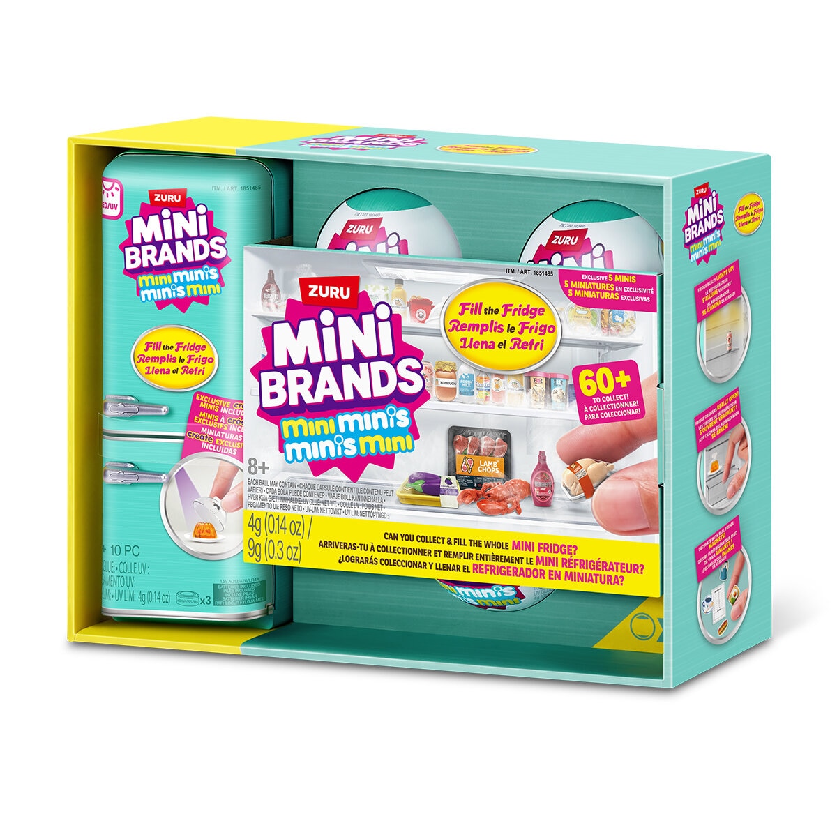 Zuru Mini Brands, Llena el Refri juego con 3 Capsulas Sorpresa