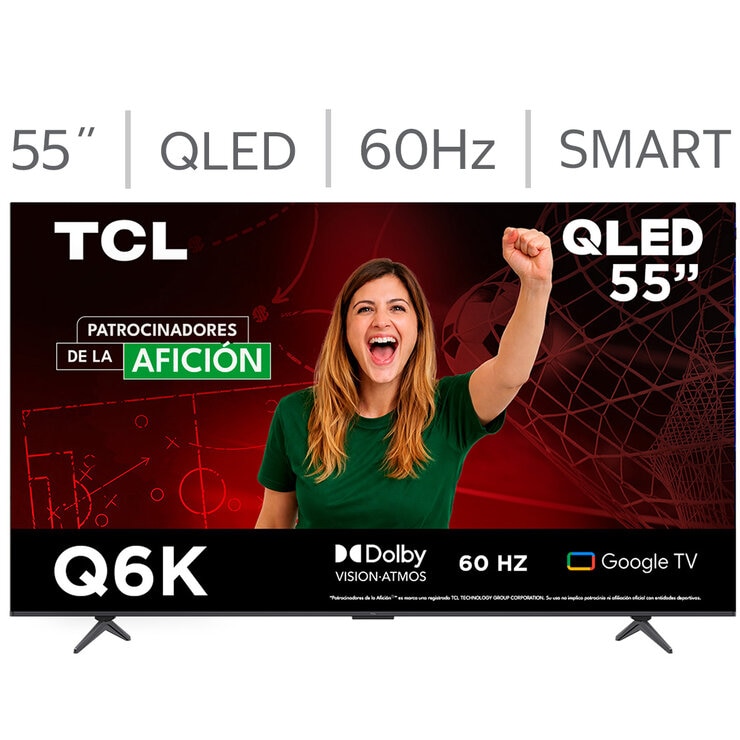 TCL Pantalla 55" QLED 4K Google TV
