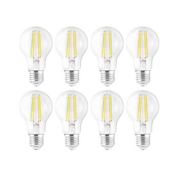 Alfelec, Set de 8 Focos Decorativos de Filamento LED - Luz Fría