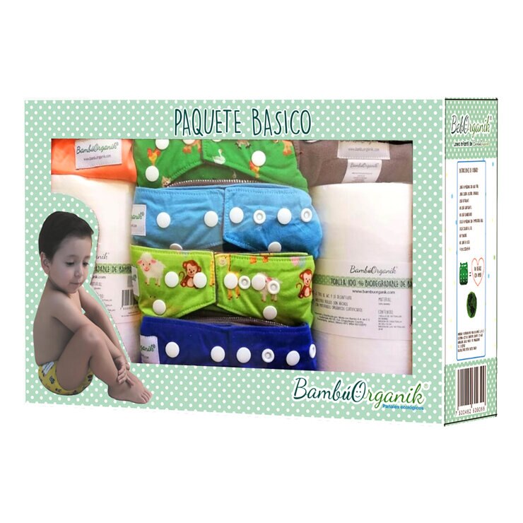 Bambú Organik Kit de Pañales de Bambú Niño Bambú Organik Kit de Pañales de Bambú Niño