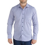 Emporio Colombo, Camisa de Algodón para Caballero Corte Slim, Color Blanco, Varias Tallas