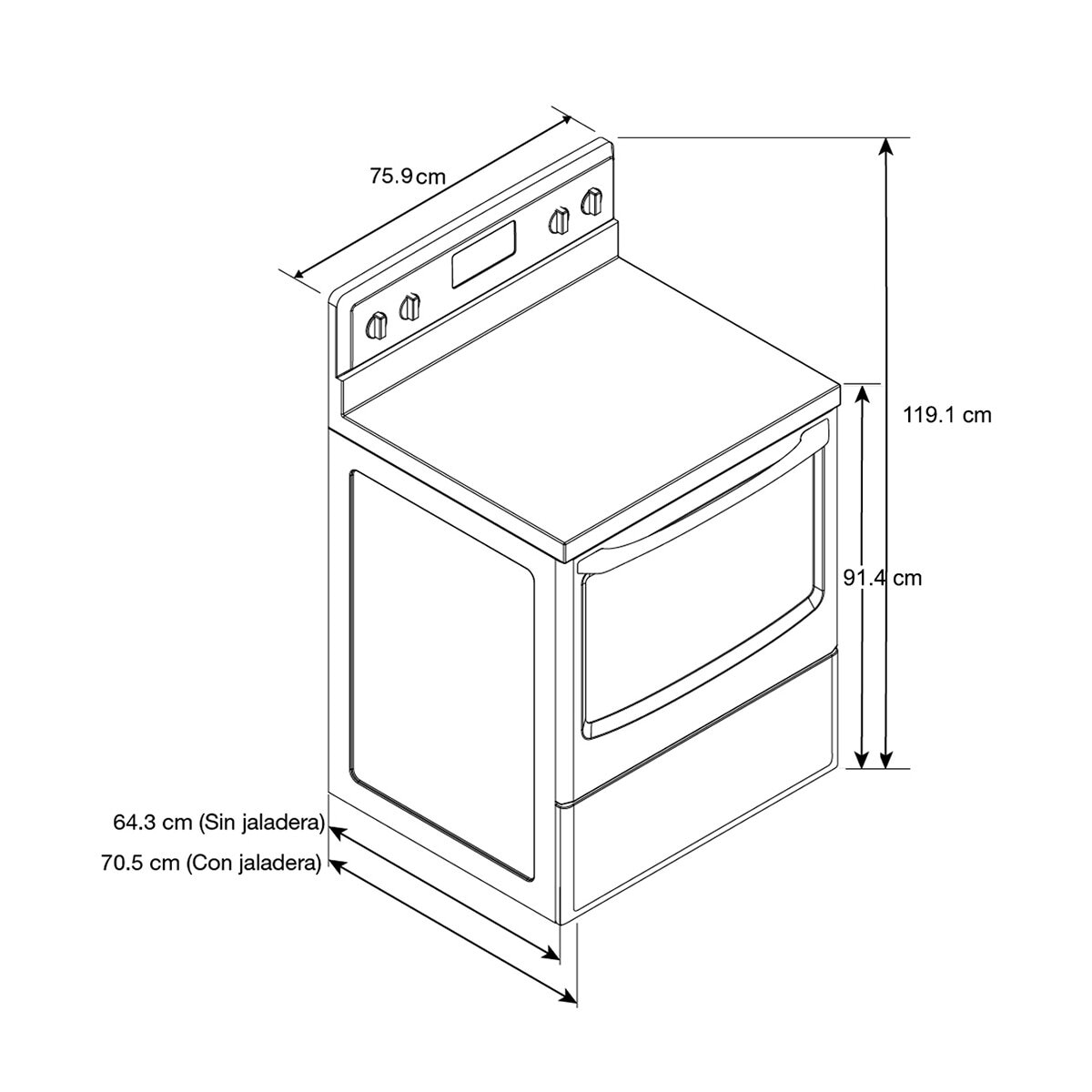 Maytag Estufa con 5 quemadores 30"