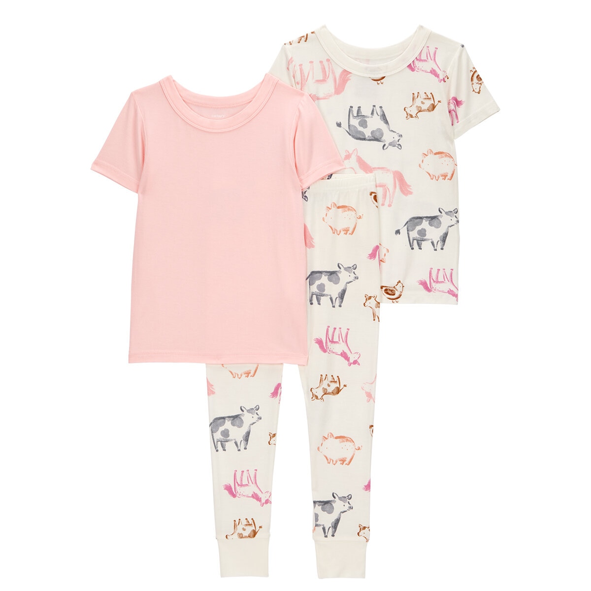 Carter's Pijama de 3 Piezas Para Niños y Niñas Granja 3 Años