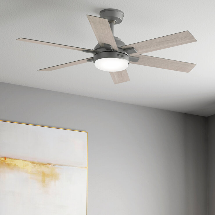 Hunter, Ventilador Georgetown Silver Matte 52" Hunter, Ventilador Georgetown Silver Matte 52"