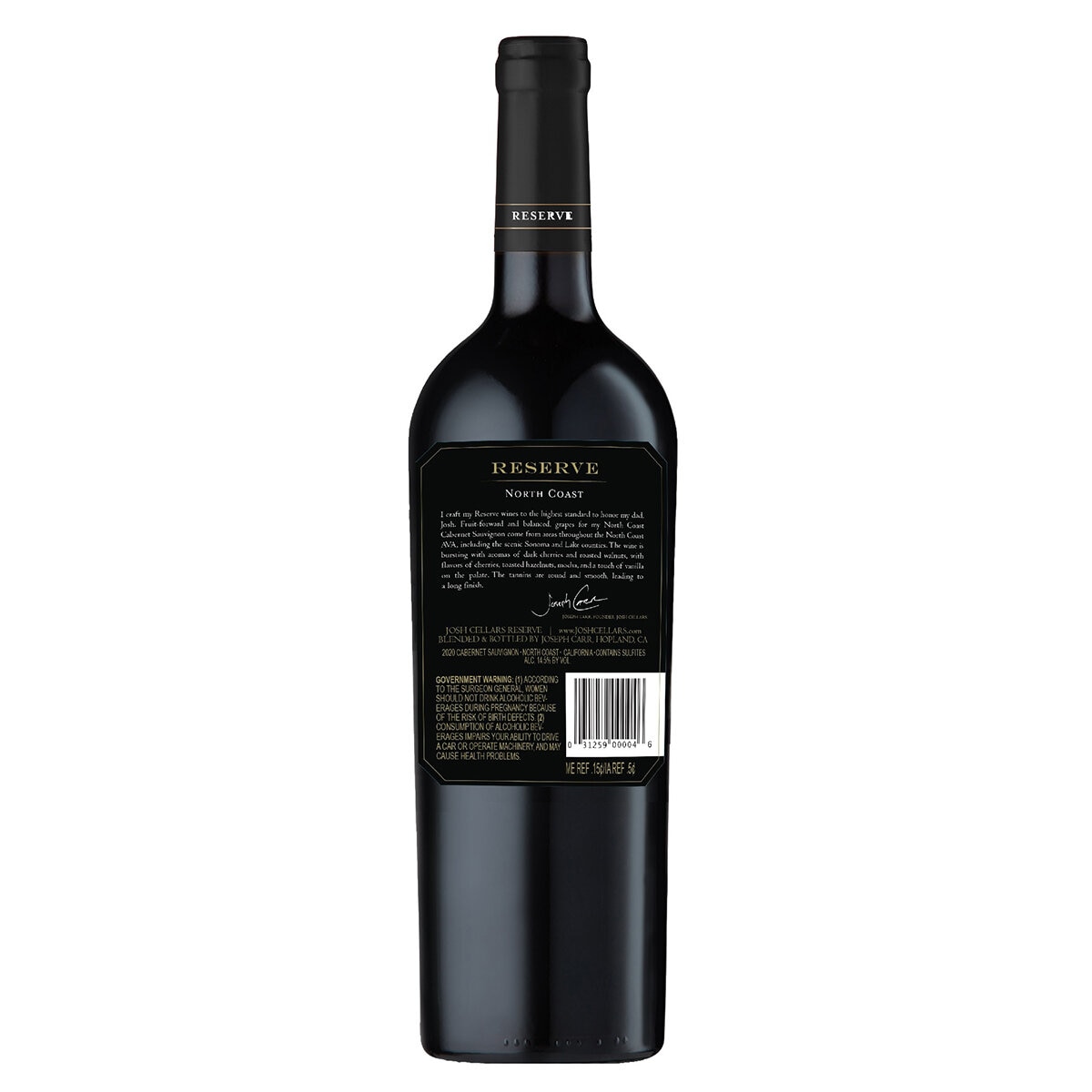 Vino Tinto Josh Reserva Cabernet Sauvignon 750ml