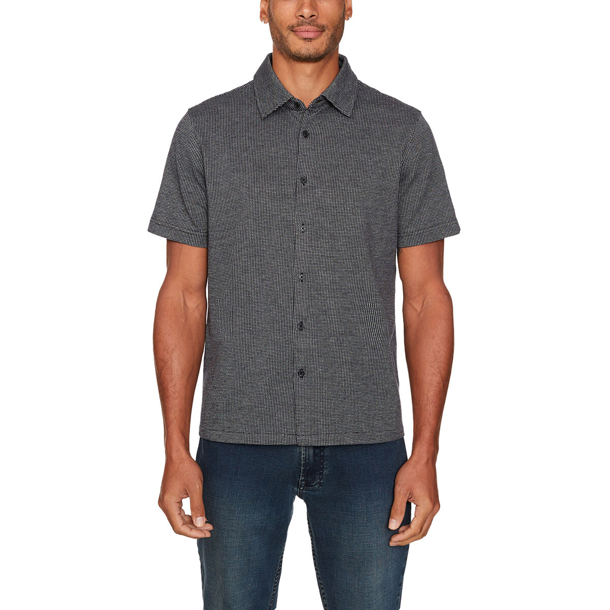 Buffalo David Bitton Camisa para Caballero Negro Extra Grande