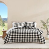Casual Living, Juego de Edredón King de 3 piezas, Buffalo Check-Black